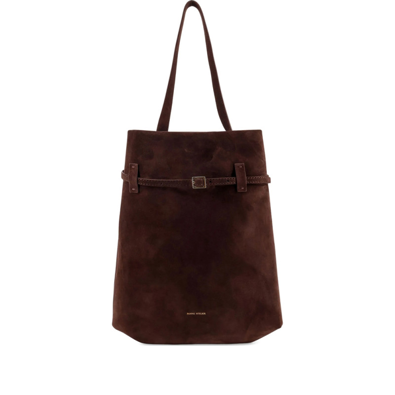 Manu Atelier Tote Du Jour Suede Buckle-fastening Tote Bag