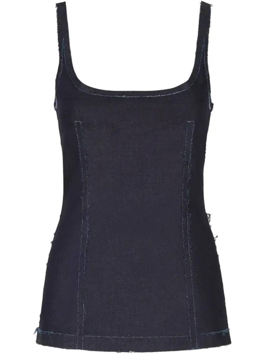 denim corset top