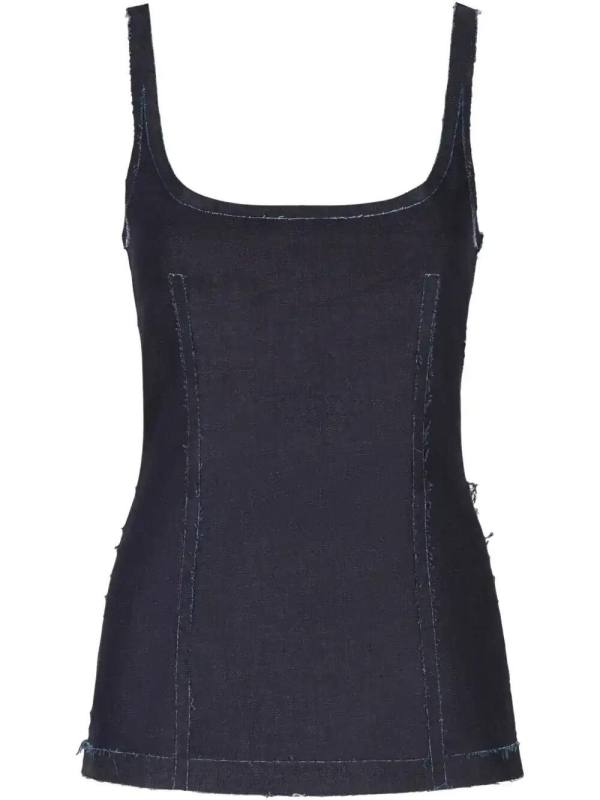 denim corset top
