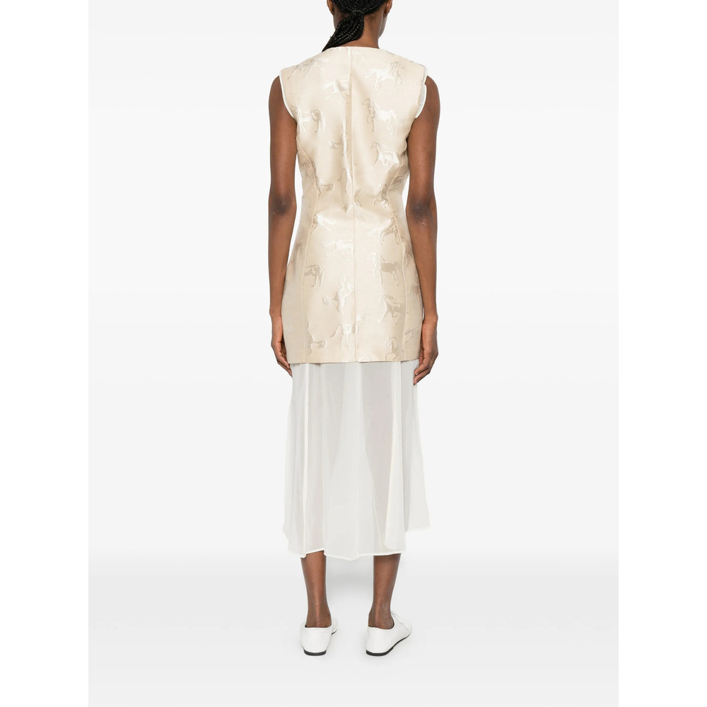 Stine Goya Animal-print Sleeveless Midi Dress