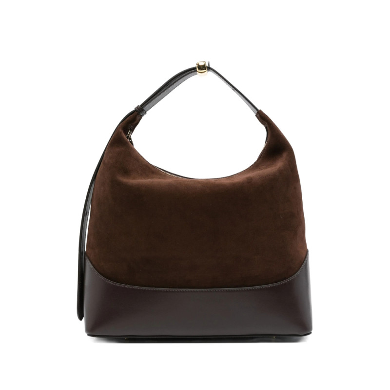 Elleme Large Loop Suede Leather Shoulder Bag