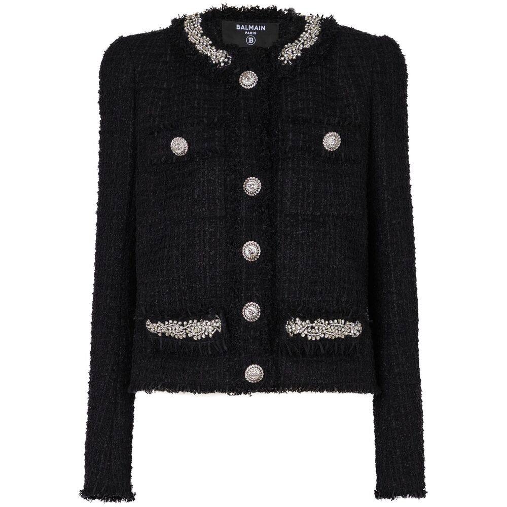 Balmain Embroidered Tweed Jacket