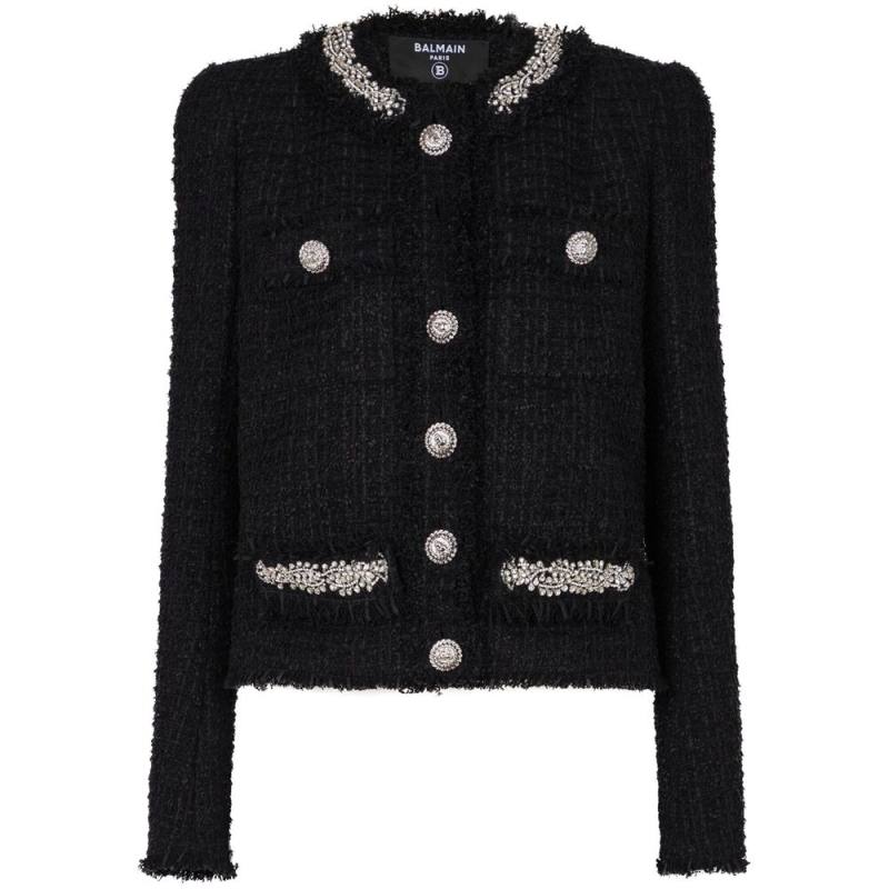 Balmain Embroidered Tweed Jacket