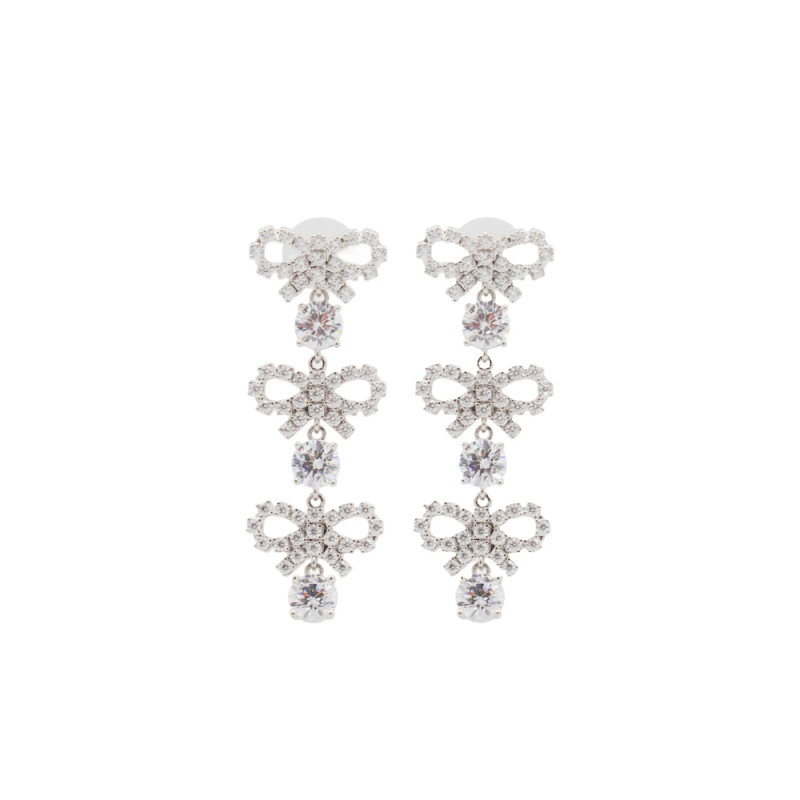 Self Portrait Mini Bow Drop Earrings