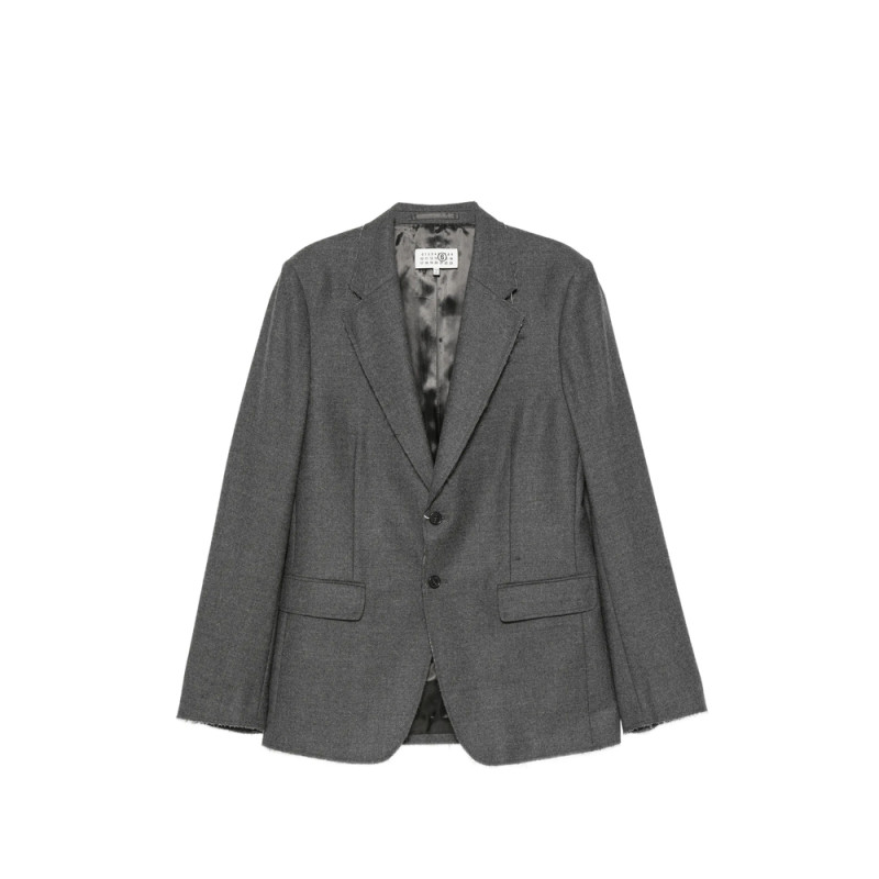 Mm6 Maison Margiela Frayed-edge Blazer