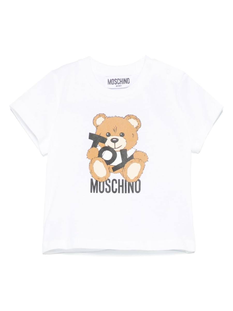 teddy bear-print T-shirt