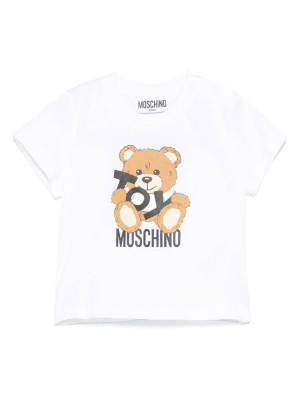 teddy bear-print T-shirt