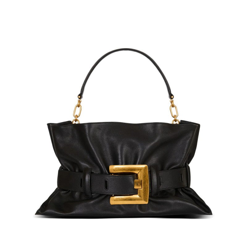 Balmain Medium Anthem Belt-detail Shoulder Bag