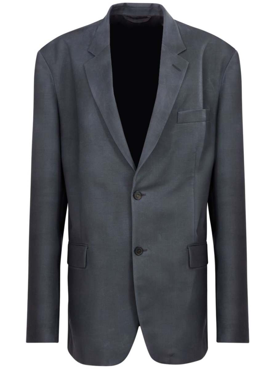 four-stitch single-breasted blazer