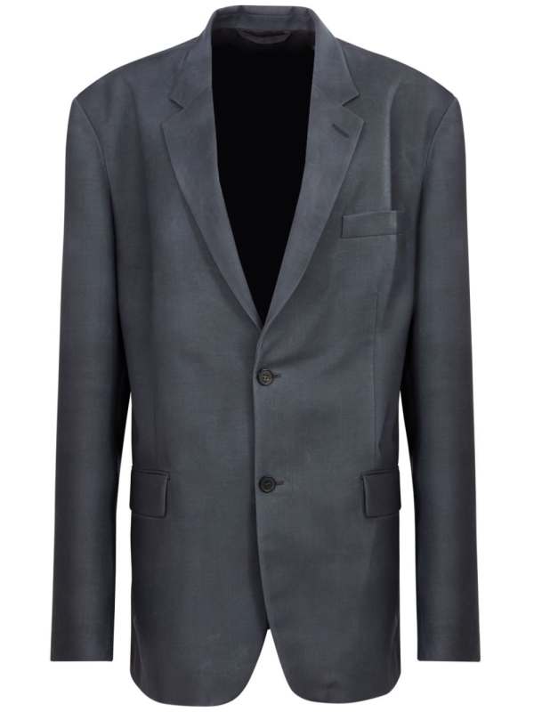 four-stitch single-breasted blazer