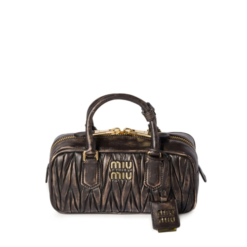 Miu Miu Arcadie Matelassé Leather Tote Bag
