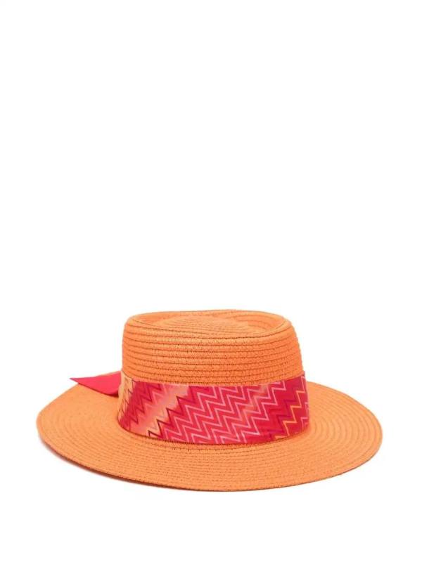 zigzag-band fedora