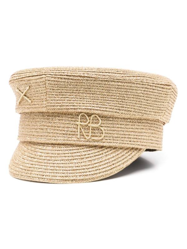 logo-appliqué baker boy hat