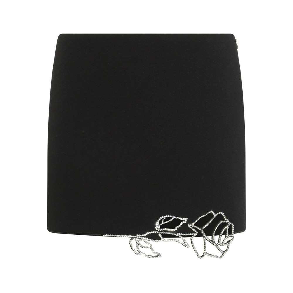 Blumarine Crystal-rose Mini Skirt