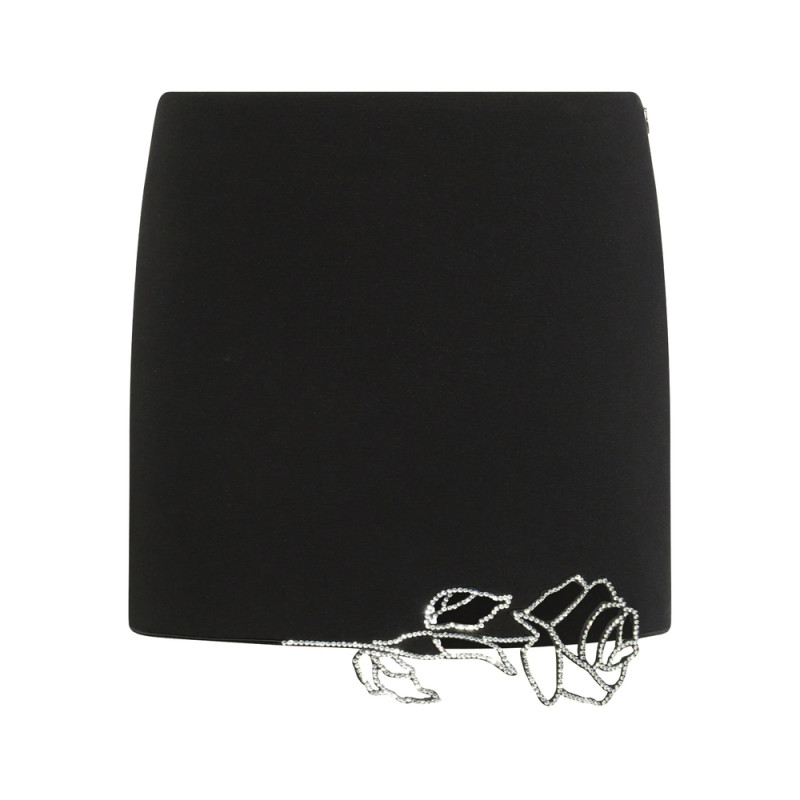 Blumarine Crystal-rose Mini Skirt