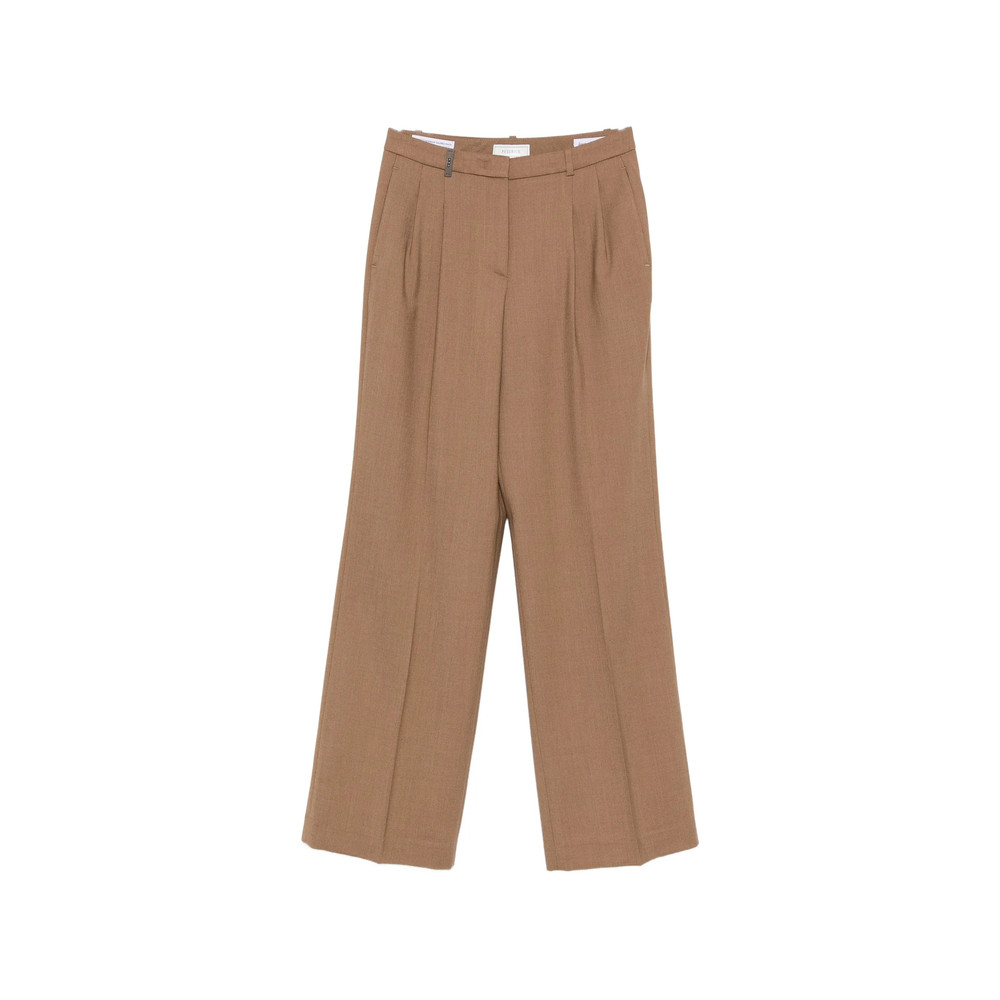 Peserico Pleated Straight-leg Trousers