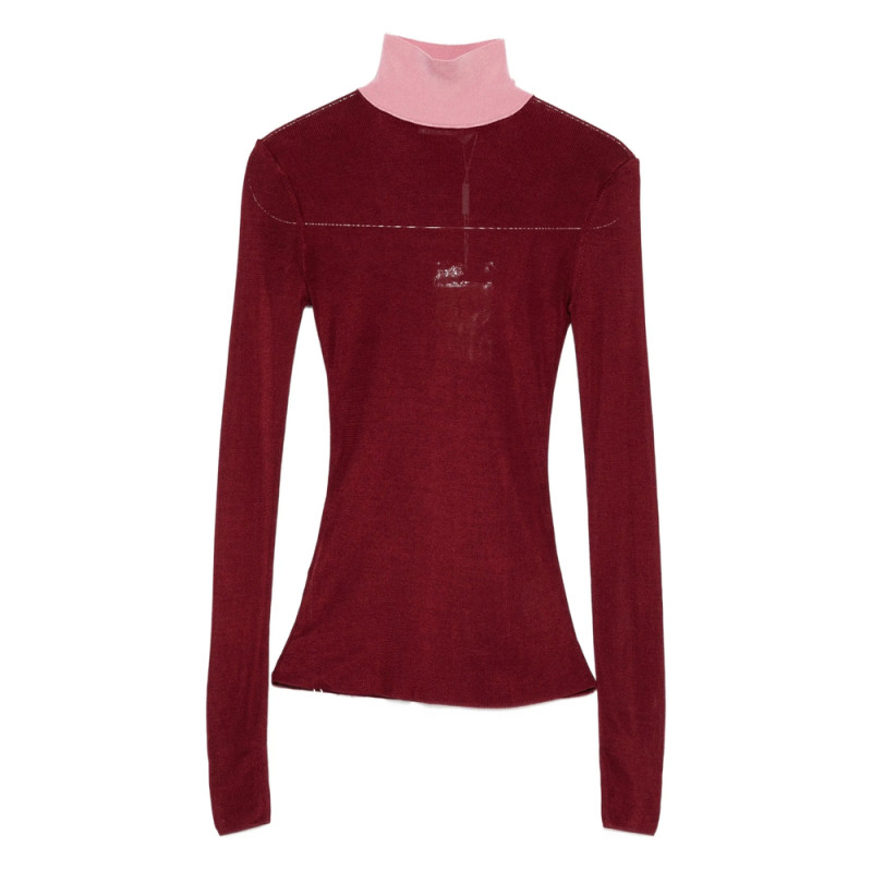 Self-portrait High-neck Long-sleeve Sweater