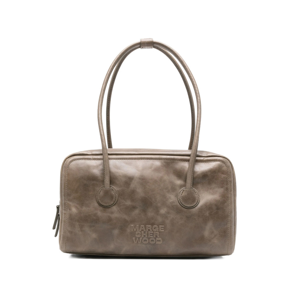 Margesherwood Logo-embossed Leather Tote Bag