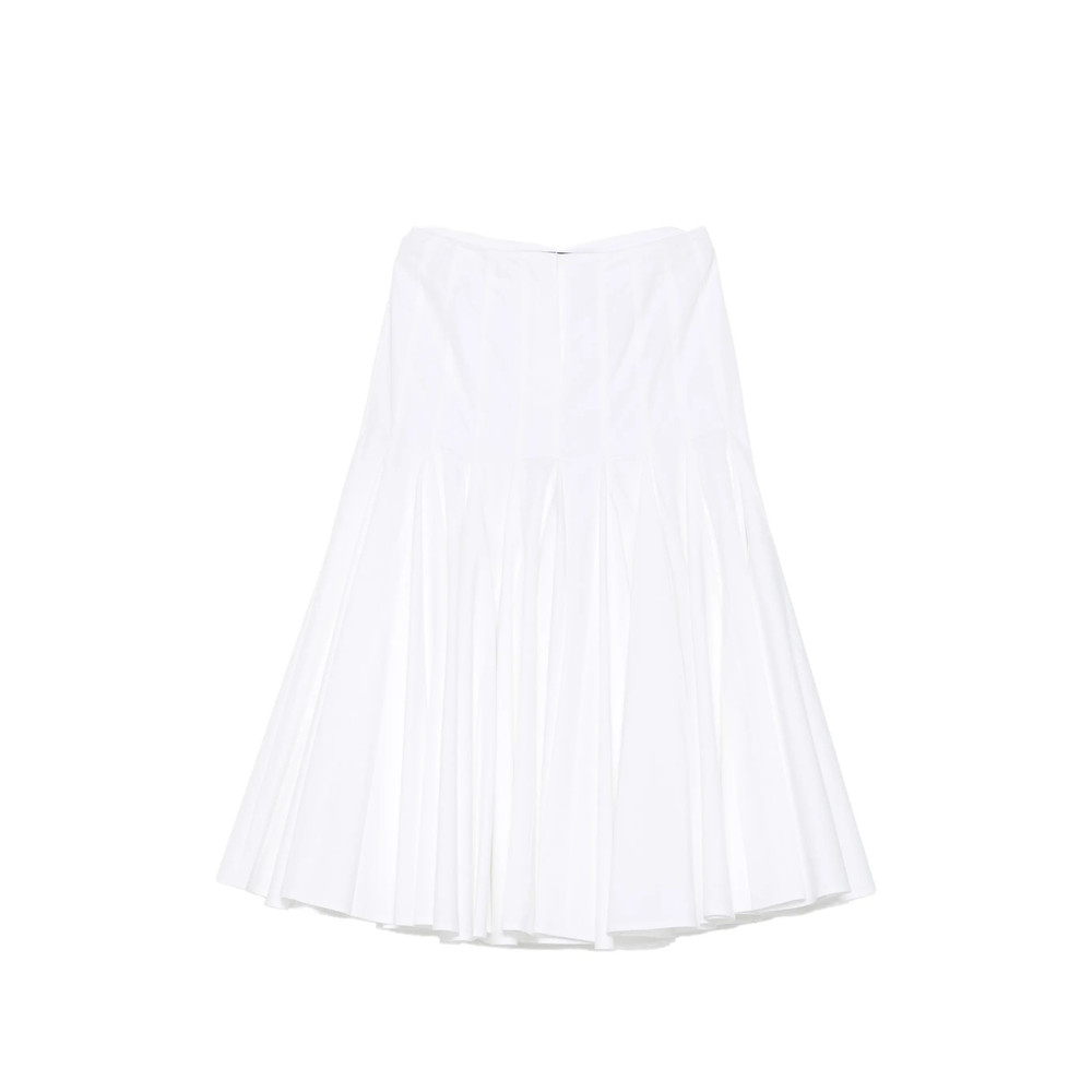 Jacquemus Pleated A-line Midi Skirt