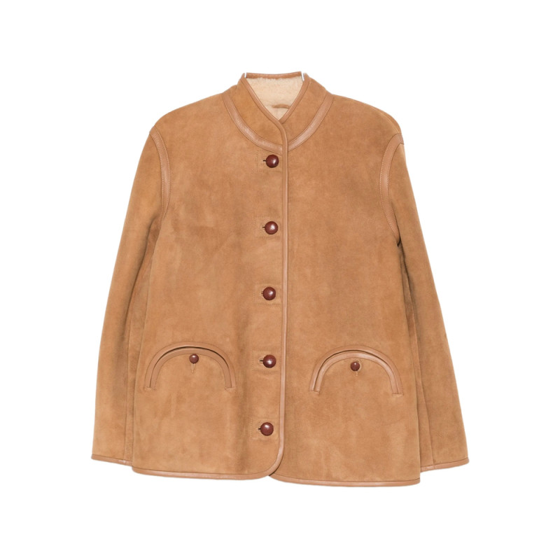 Blazé Milano Button-up Suede Jacket