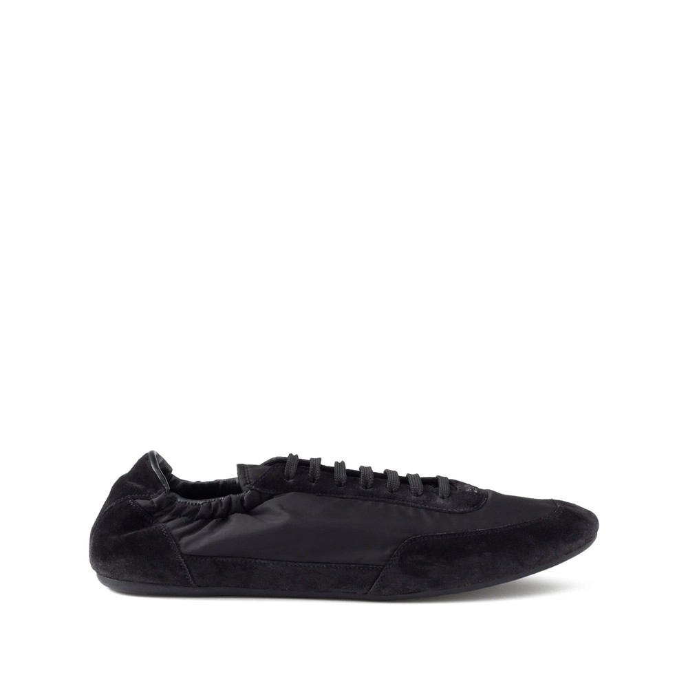 Prada Collapse Re-Nylon Suede Sneakers