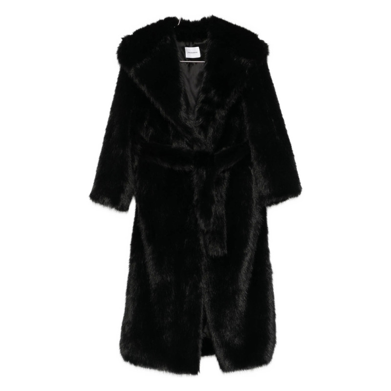 The Andamane Belted Faux-fur Coat
