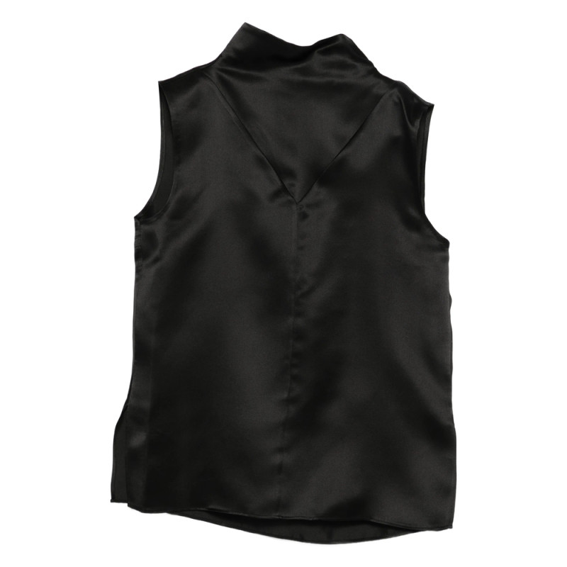 Mark Kenly Domino Tan High-neck Top