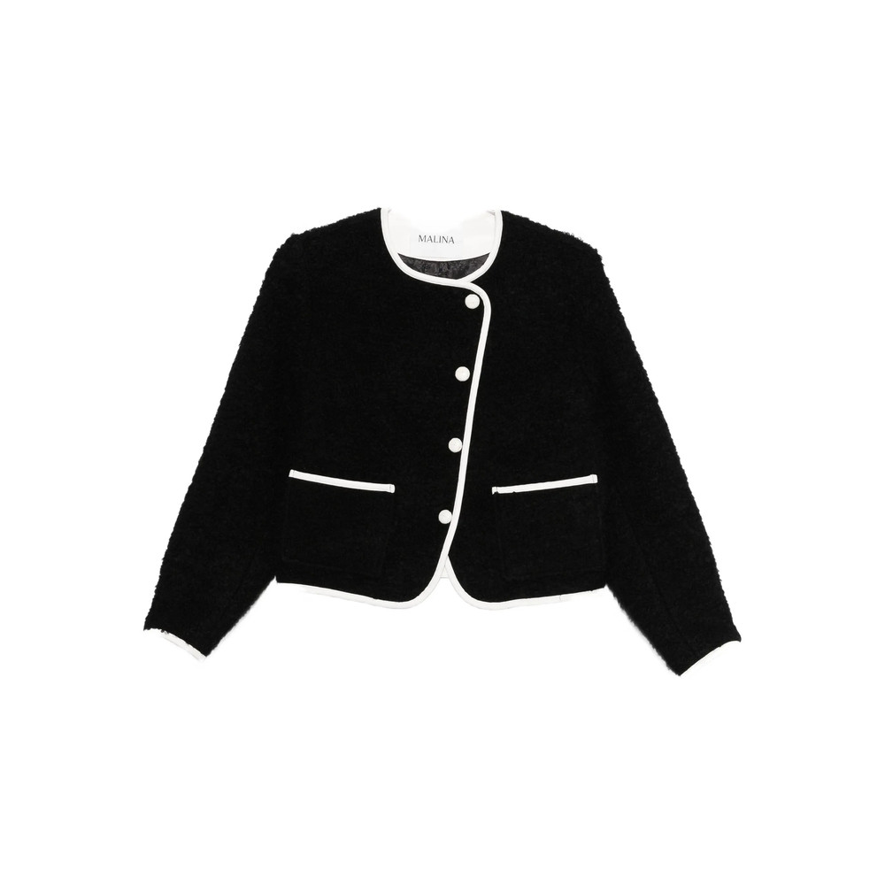 Malina Buttoned Cropped Jacket
