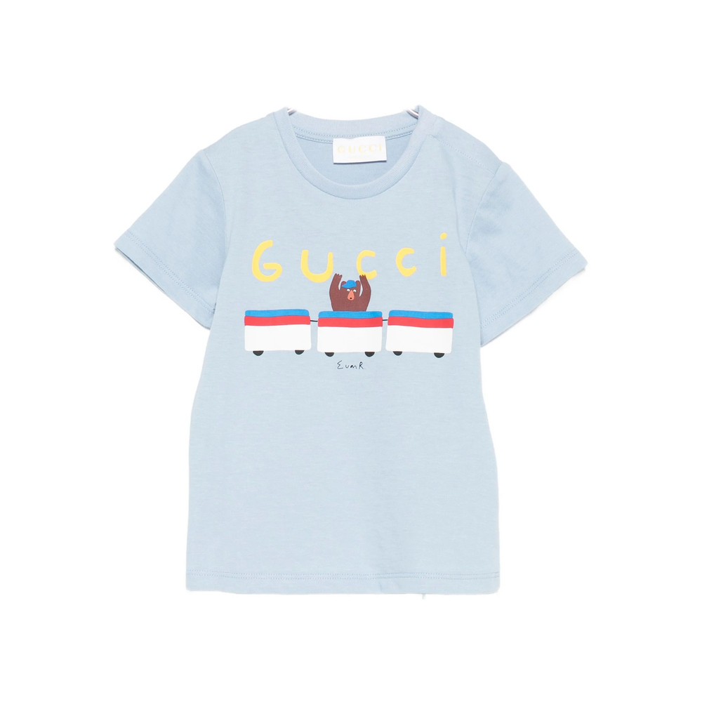 Gucci Bear-print Cotton T-shirt