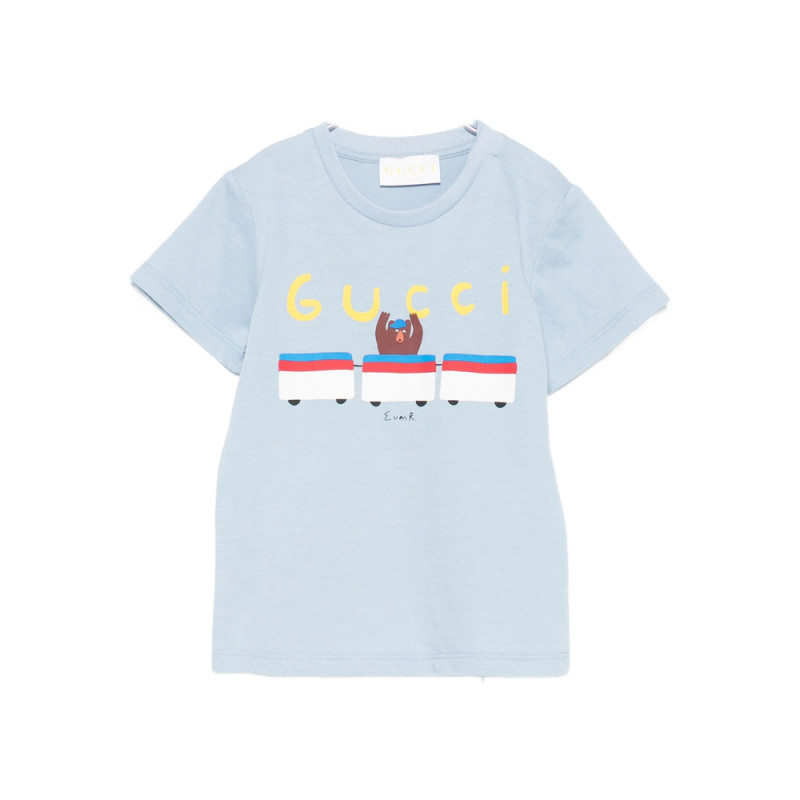 Gucci Bear-print Cotton T-shirt