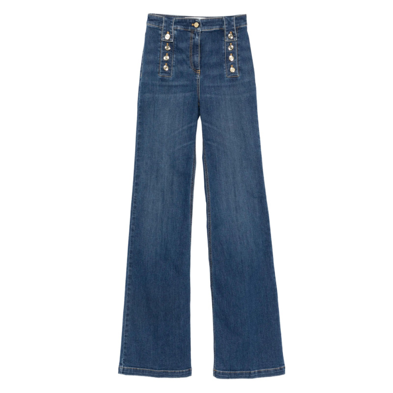 Elisabetta Franchi Button-detailed Jeans