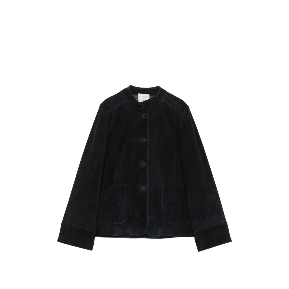 Forte Forte Suede Mandarin-collar Jacket
