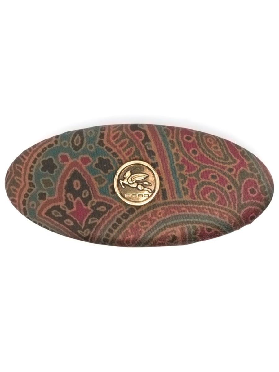 paisley-print hair clip