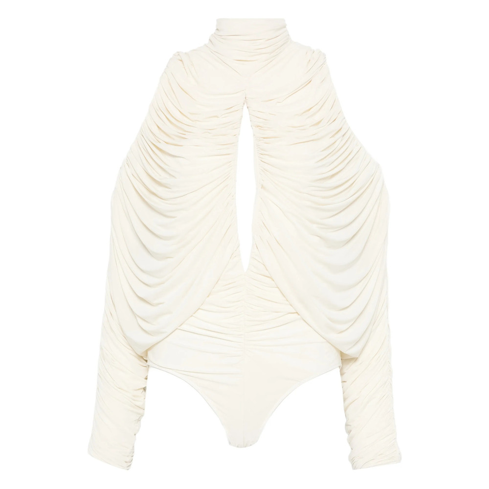 Francesco Murano Ruched Keyhole Bodysuit