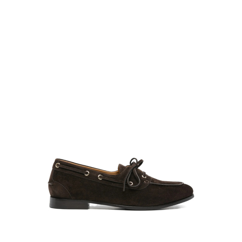 Bally Plume Lace-up Suede Loafers
