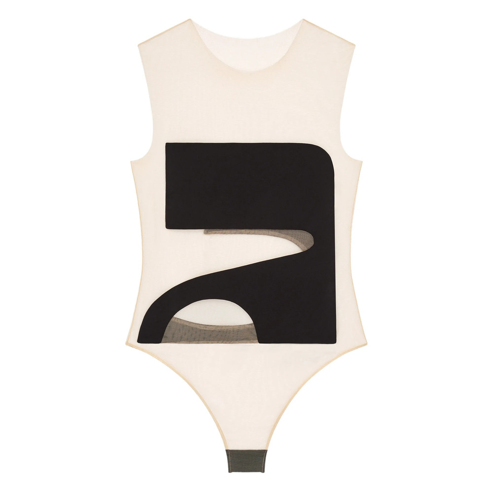 Courrèges Cut-out Illusion Bodysuit