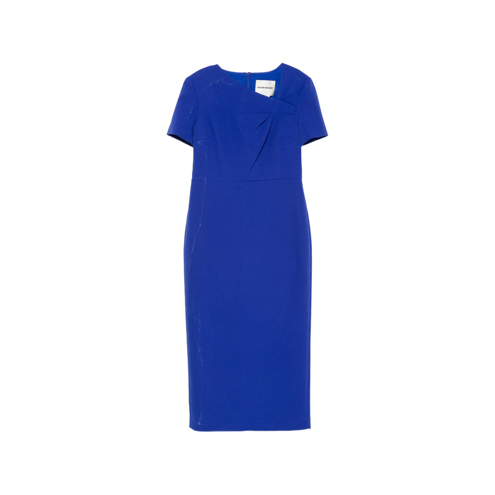 Roland Mouret Asymmetric Pleated Midi Dress