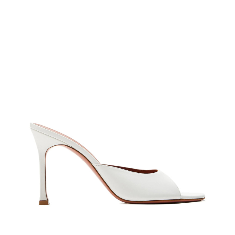 Amina Muaddi 95mm Leather Sandals
