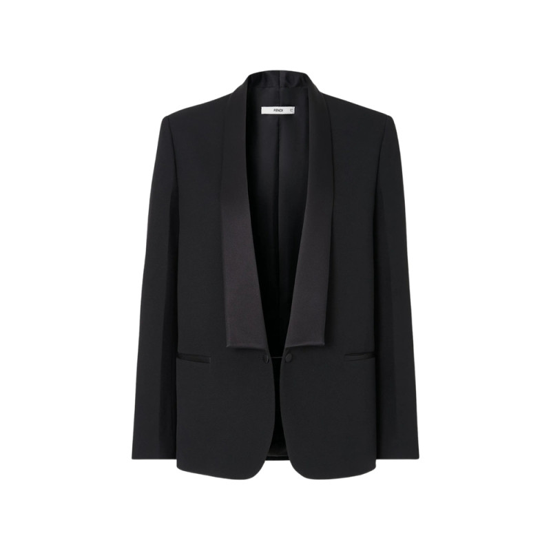 Fendi Shawl-lapel Wool Blazer