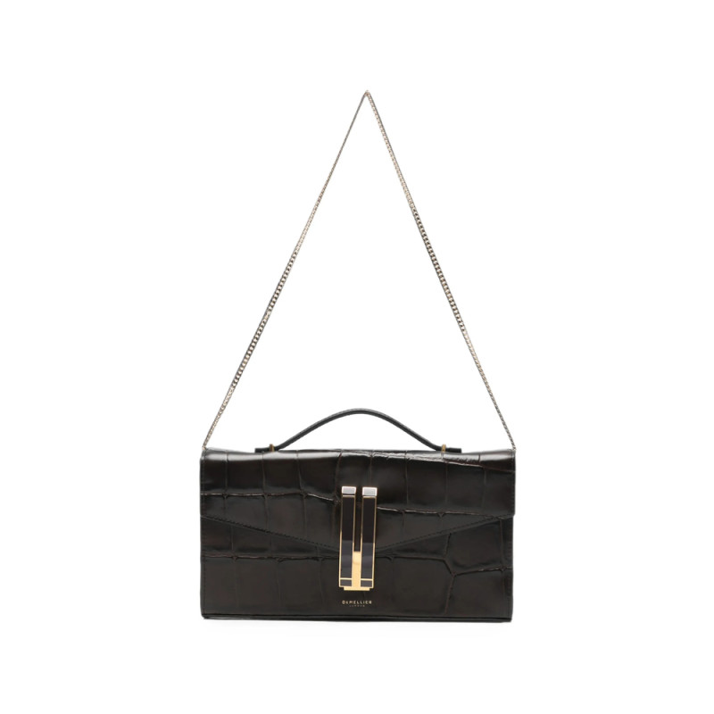 Demellier Large Vancouver Croc-effect Clutch Bag