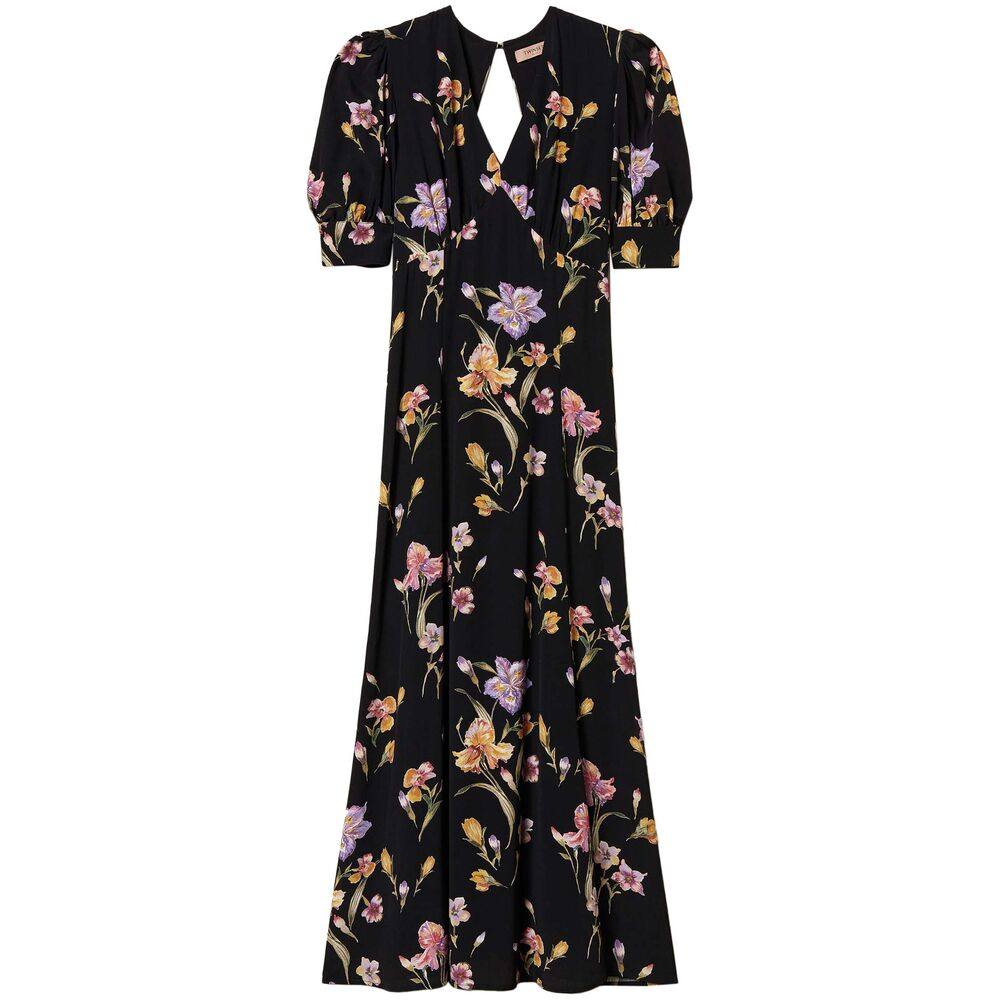 Twinset Floral-print Crepe Dress