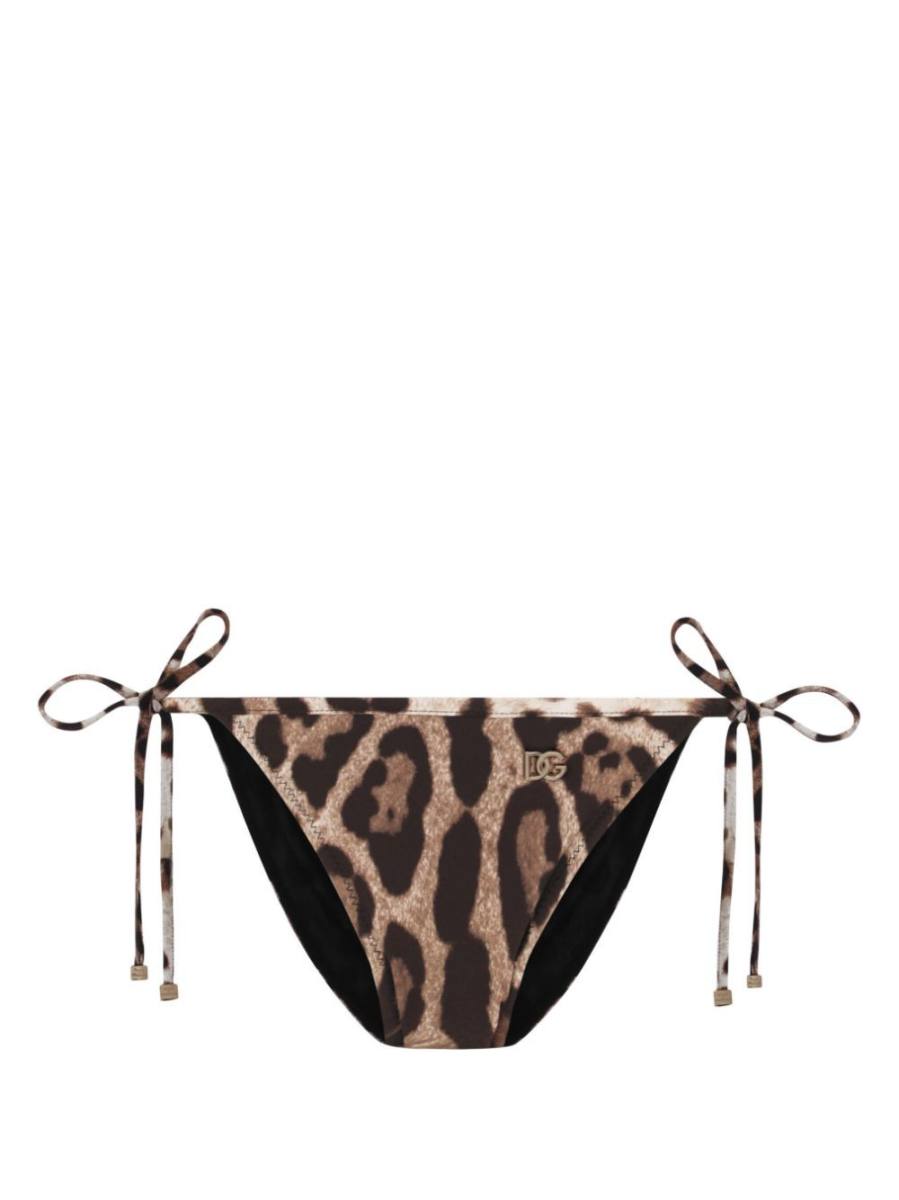 leopard-print bikini bottom