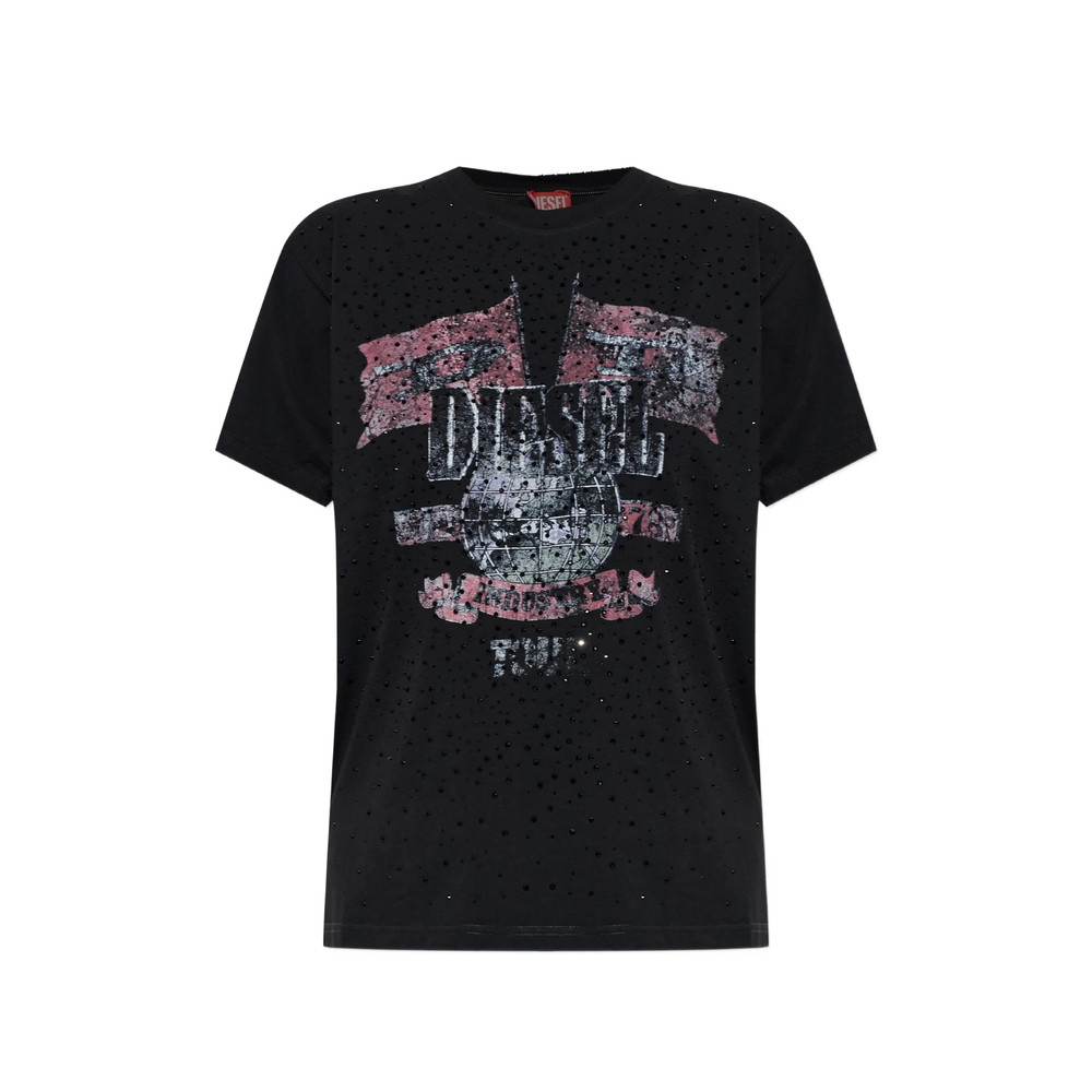 Diesel T-Marly Embellished Graphic-print T-shirt