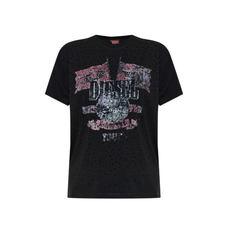Diesel T-Marly Embellished Graphic-print T-shirt