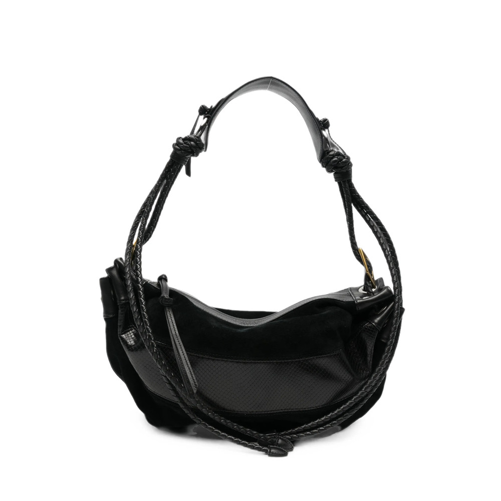 Isabel Marant Medium Maia Braided-strap Panelled Shoulder Bag
