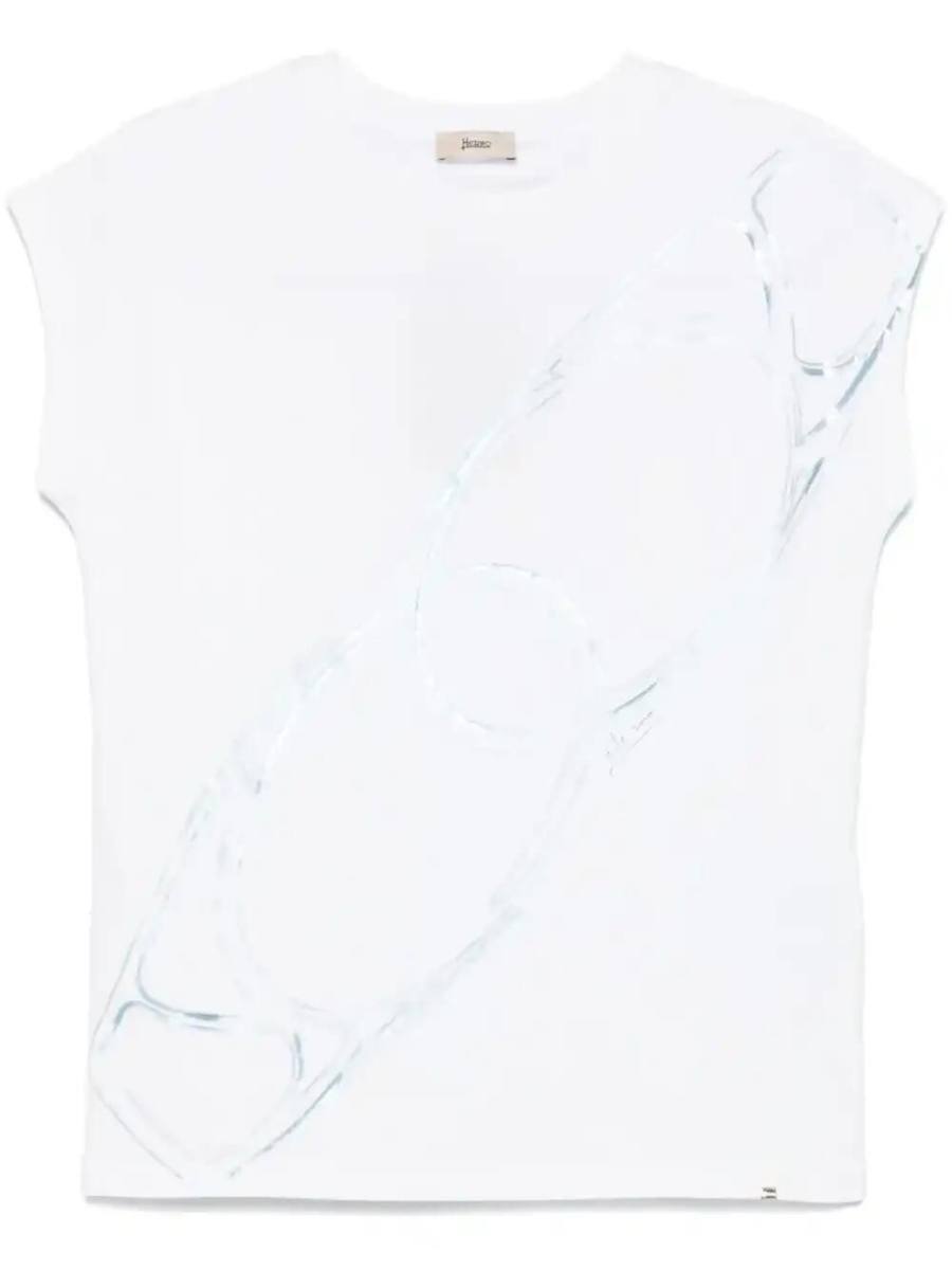 carabiner-print T-shirt
