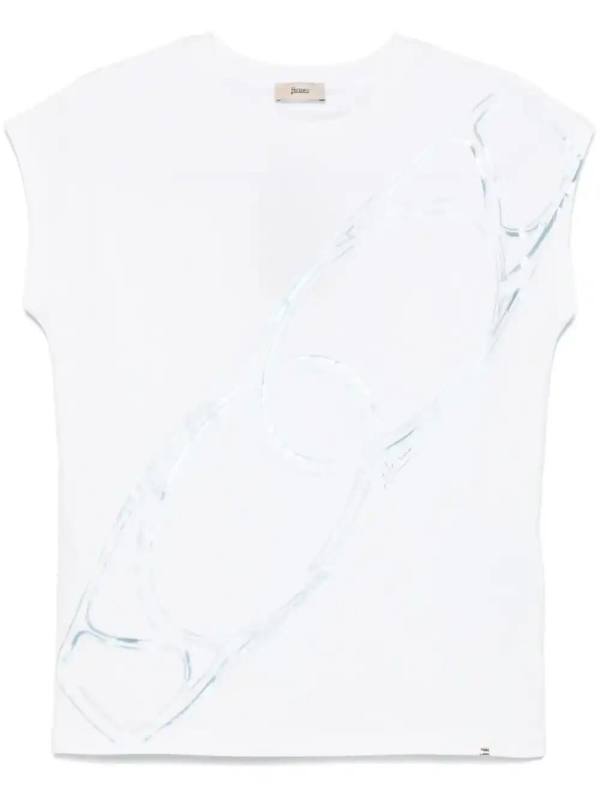 carabiner-print T-shirt