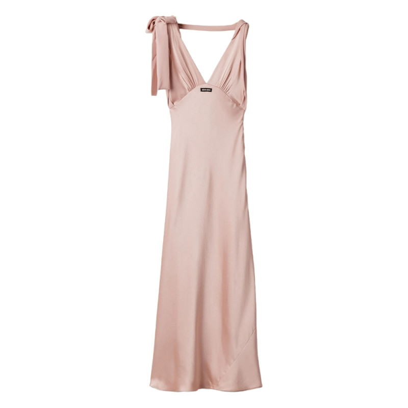 Miu Miu Satin Maxi Dress