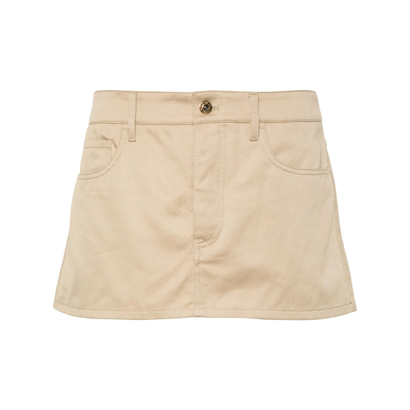 Miu Miu Logo-appliqué Mini Skirt