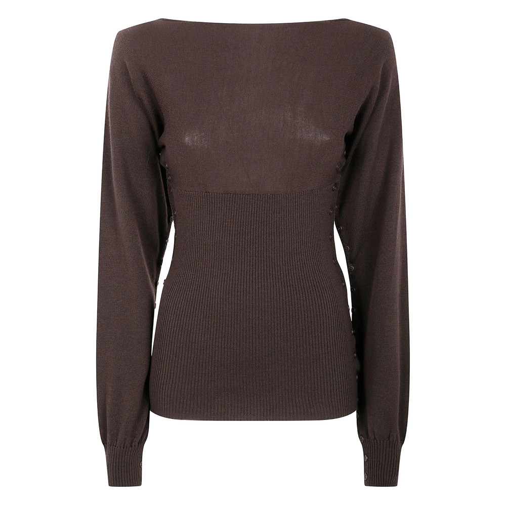 Paloma Wool Ribbed Buttoned Sweater